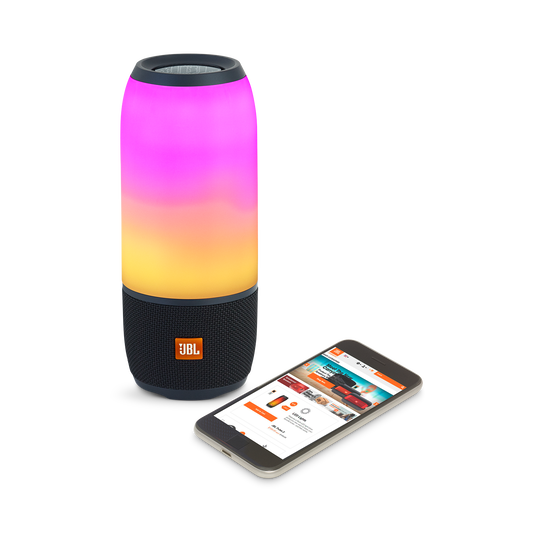 JBL Pulse 3 - Black - Waterproof portable Bluetooth speaker with 360° lightshow and sound. - Detailshot 3 image number null