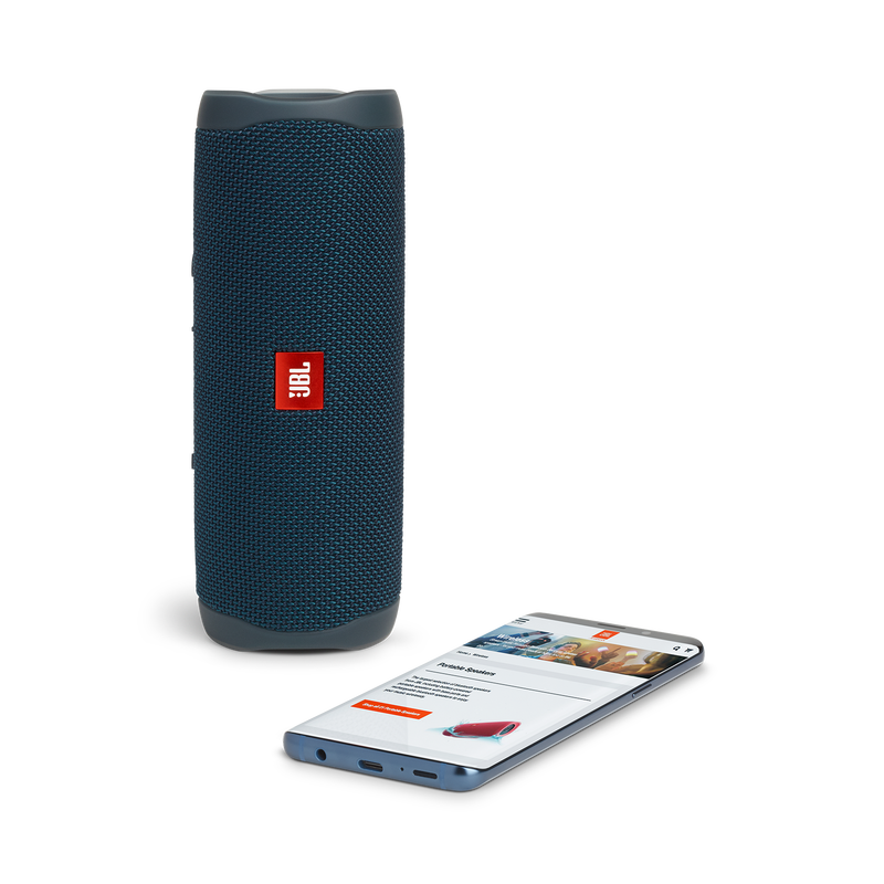 JBL Flip 5 - Blue - Portable Waterproof Speaker - Detailshot 2 image number null
