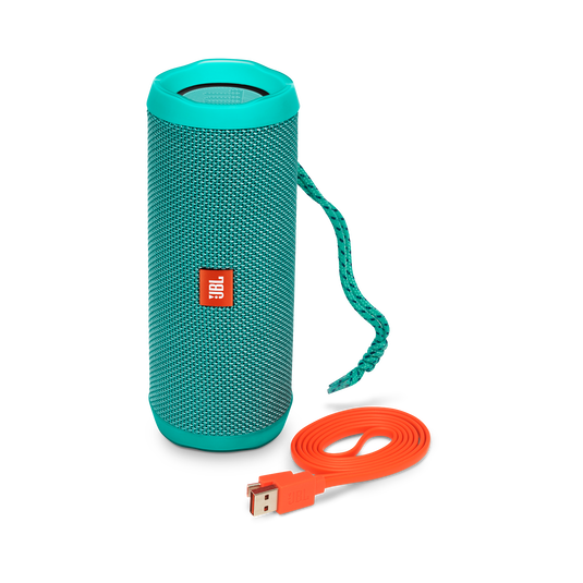 JBL Flip 4 - Teal - A full-featured waterproof portable Bluetooth speaker with surprisingly powerful sound. - Detailshot 1 image number null