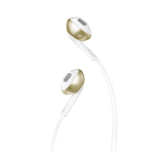 JBL Tune 205 - Champagne Gold - Earbud headphones - Detailshot 1 image number null
