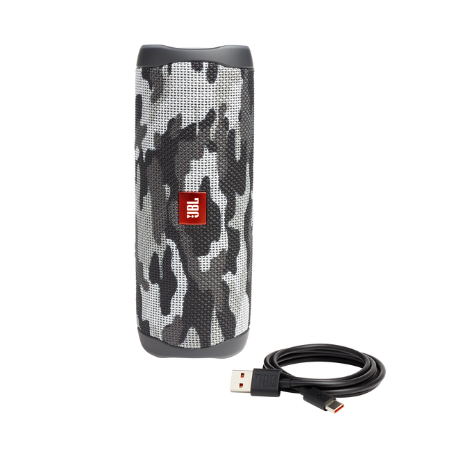 JBL Flip 5 - Black Camo - Portable Waterproof Speaker - Detailshot 1 image number null