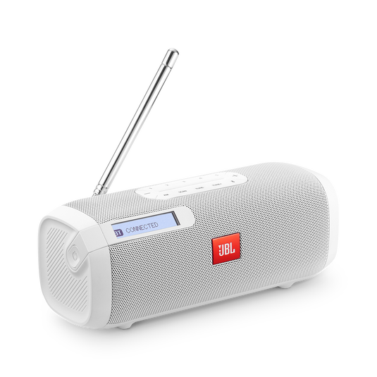 JBL Tuner FM - White - Portable Bluetooth Speaker with FM radio - Hero image number null