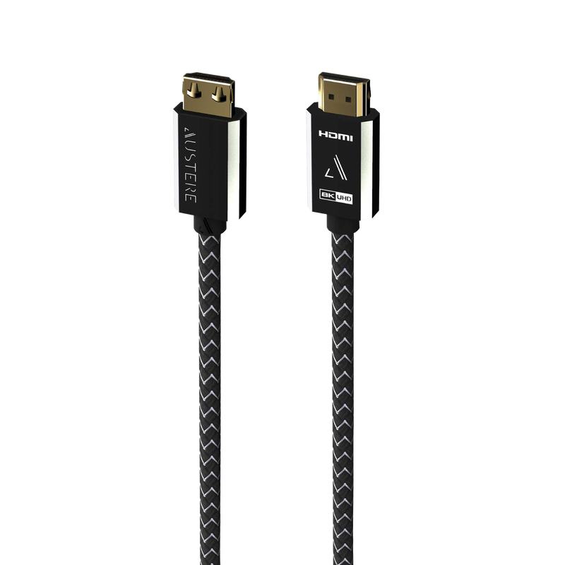 Austere VII Series 8K HDMI Cable 1.5m - Black - 7-series 1.5m aDesign 8K HDMI WovenArmor w/LinkFit - Hero image number null