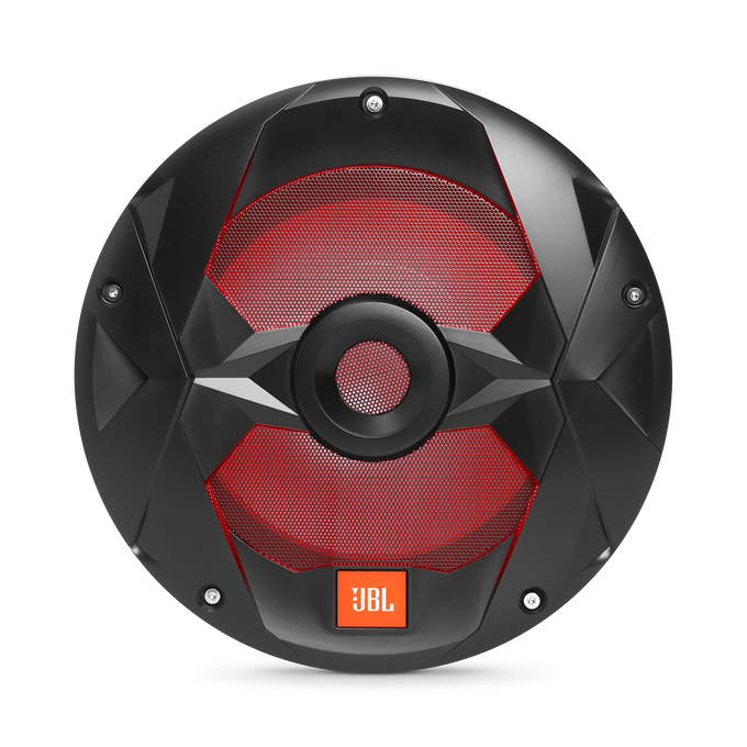 Club Marine MS10LB - Black Matte - Club Marine MS10LB—10" (250mm) marine audio multi-element subwoofer with RGB lighting – Black - Detailshot 1 image number null
