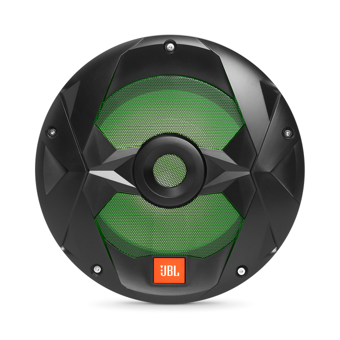 Club Marine MS10LB - Black Matte - Club Marine MS10LB—10" (250mm) marine audio multi-element subwoofer with RGB lighting – Black - Detailshot 3 image number null