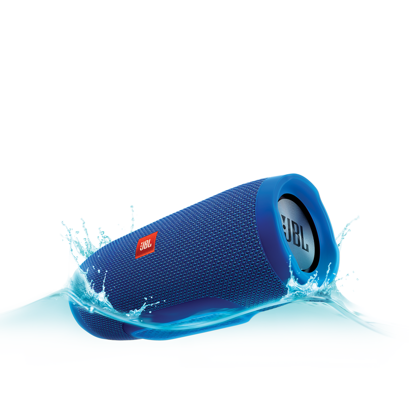 JBL Charge 3 - Blue - Full-featured waterproof portable speaker with high-capacity battery to charge your devices - Hero image number null