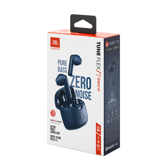 JBL Tune Flex in Ear Wireless TWS Earbuds with Mic, ANC Earbuds, Customized  Extra Bass with Headphones App, 32 Hrs Battery, 4-Mics, IPX4, Ambient  Aware, Bluetooth 5.2 (Black) : : Electronics