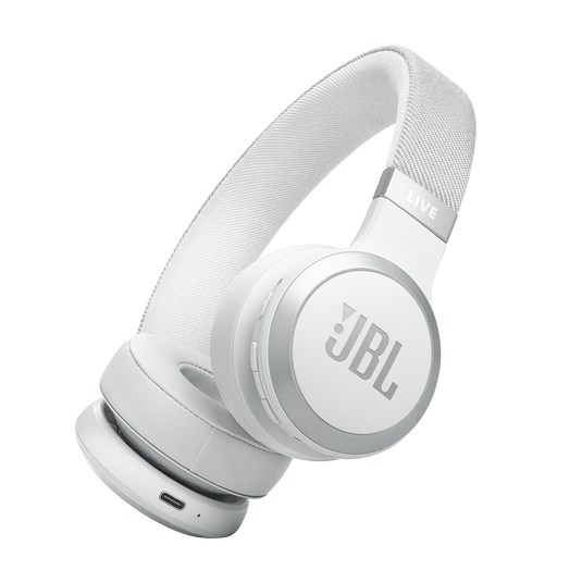 JBL Live 670NC Wireless BT On-Ear N/C H/phones Wht