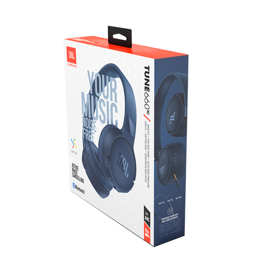 JBL Tune 660NC | Wireless, on-ear, active noise-cancelling headphones.