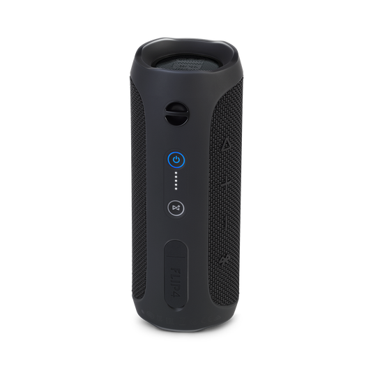 JBL Flip 4 - Black - A full-featured waterproof portable Bluetooth speaker with surprisingly powerful sound. - Back image number null