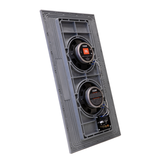 Conceal C82W - Grey - Dual-panel, Dual 8-inch (200mm) Invisible Subwoofer System - Detailshot 1 image number null