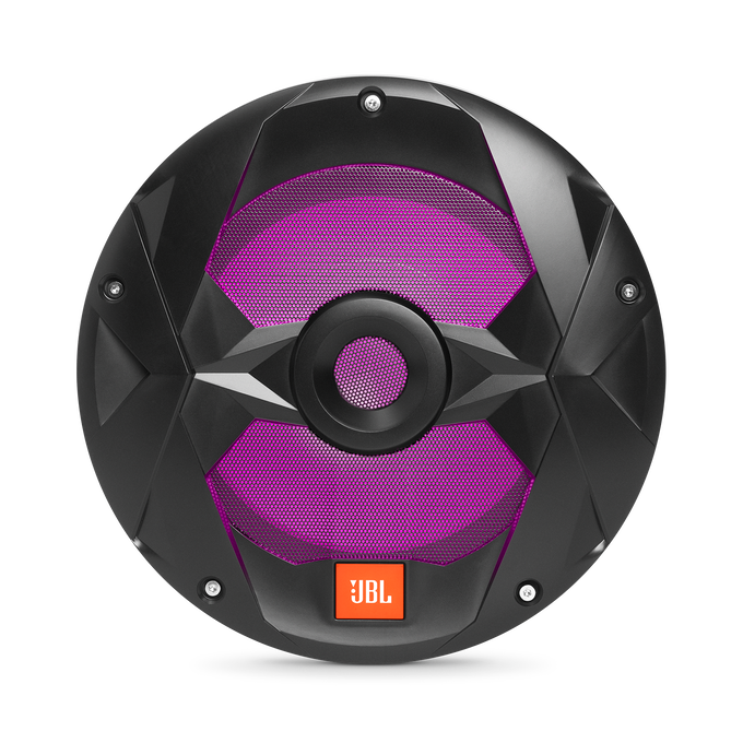 Club Marine MS10LB - Black Matte - Club Marine MS10LB—10" (250mm) marine audio multi-element subwoofer with RGB lighting – Black - Detailshot 2 image number null
