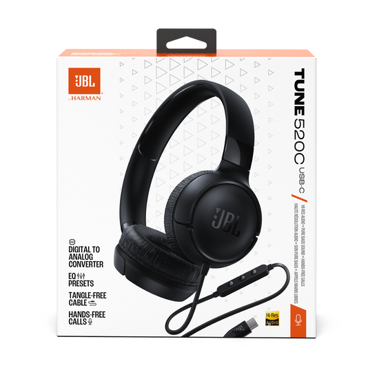 JBL ヘッドフォン JBL Tune 520C USB-C | Hi-Res wired on-ear headphones