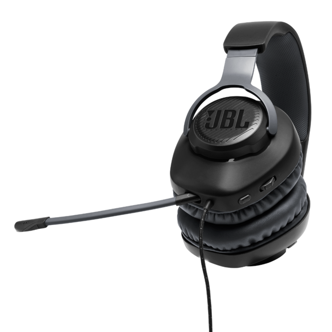 JBL Free WFH - Black - Wired over-ear headset with detachable mic - Detailshot 1 image number null