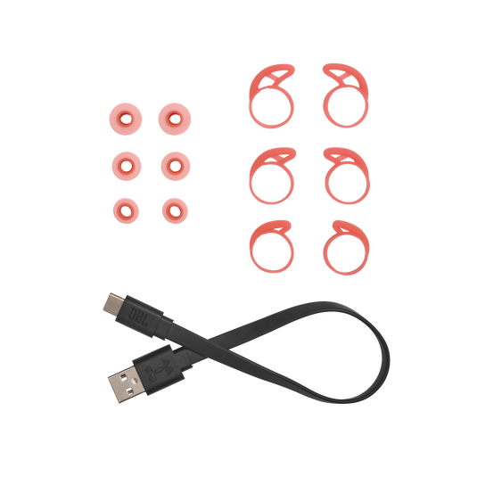 UA True Wireless Streak - Red - Ultra-compact In-Ear Sport Headphones - Detailshot 8 image number null