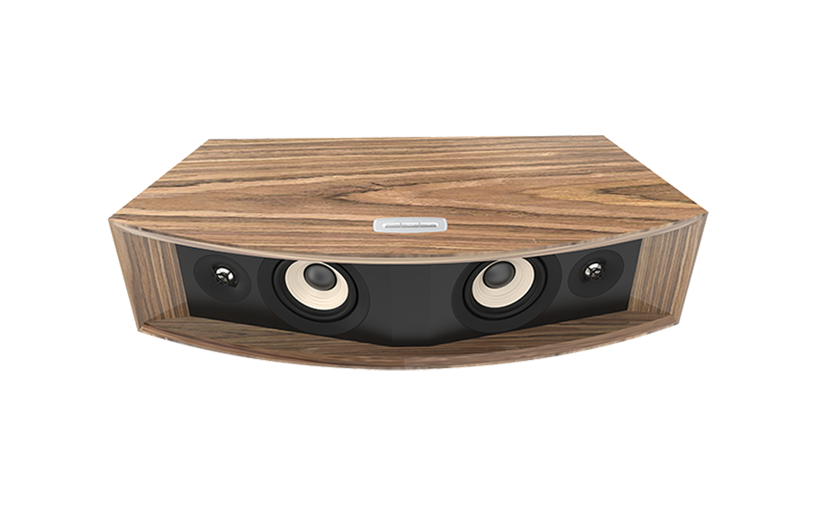 JBL L42ms Music System 4 Driver design: Dual 4-inch (100mm) woofers and dual 0.75-inch (19mm) Aluminum dome tweeters mounted on angled baffles to create a wide and even sound-field. - Image