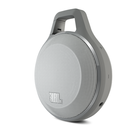 JBL Clip - Grey - Ultra portable rechargeable Bluetooth speaker with carabiner - Detailshot 1 image number null