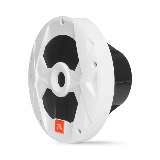 Club Marine MS10LW - White Gloss - 10" (250mm) marine audio subwoofer with RGB lighting – White - Left image number null