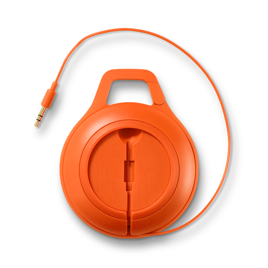 JBL Clip+ - Orange - Rugged, Splashproof Bluetooth Speaker - Back image number null