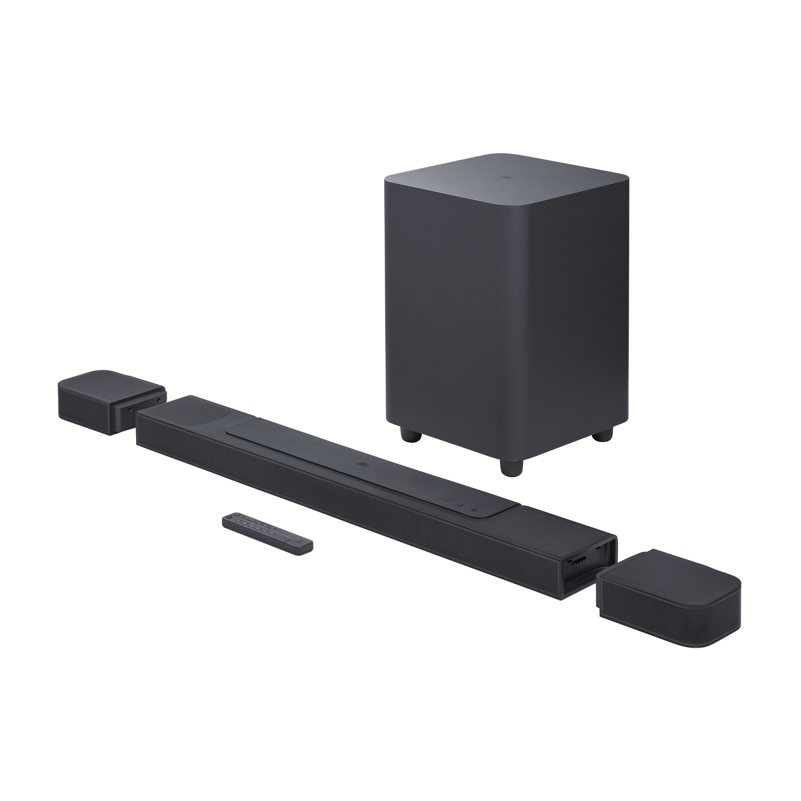 JBL מקרן קול 7.1.4 ערוצים Dolby Atmos ו-DTS:X עם רמקולים נשלפים וסאב 10 אינץ' דגם Bar 1000