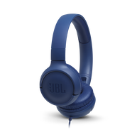JBL Tune 500 - Blue - Wired on-ear headphones - Hero