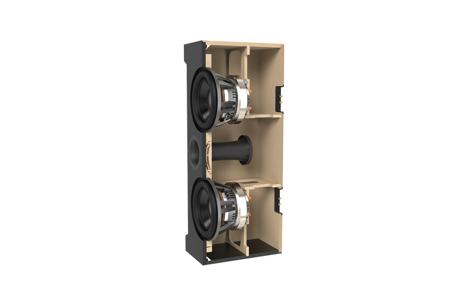 SSW-1 Heavily-braced, 1-inch (25mm) thick MDF Enclosure - Image