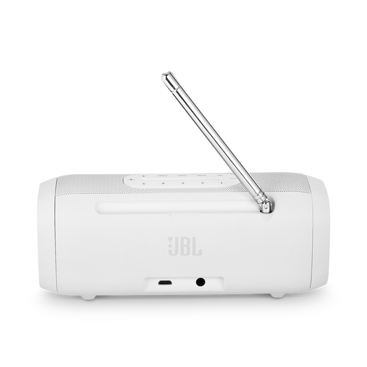 JBL Tuner FM - White - Portable Bluetooth Speaker with FM radio - Back image number null