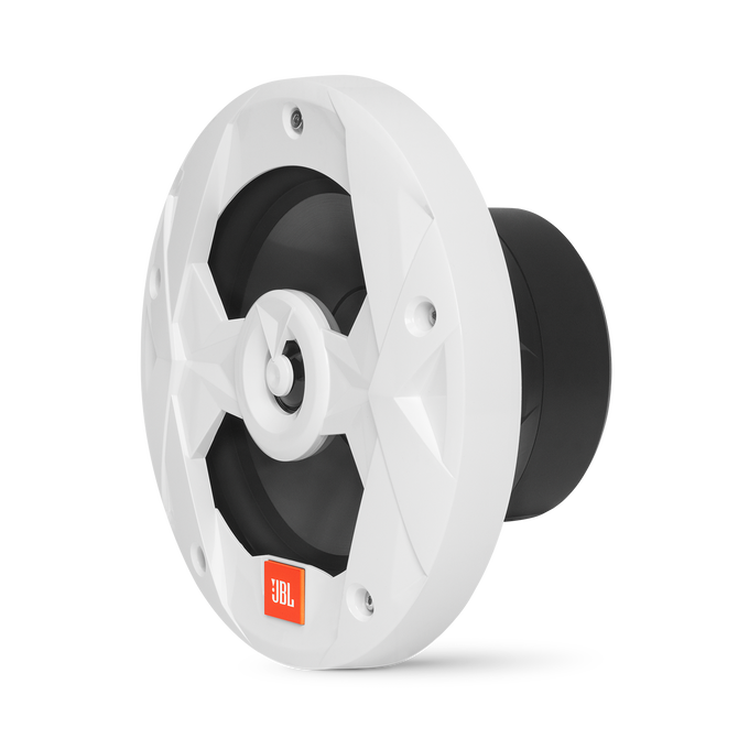 Club Marine MS8LW - White Gloss - 8" (200mm) two-way marine audio speaker with RGB lighting – White - Left image number null