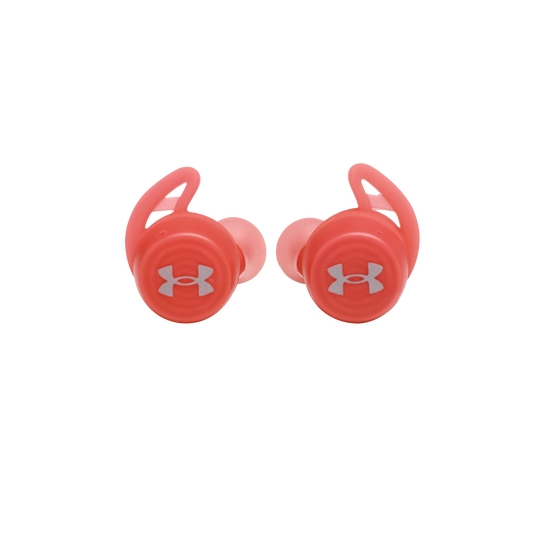 UA True Wireless Streak - Red - Ultra-compact In-Ear Sport Headphones - Front image number null