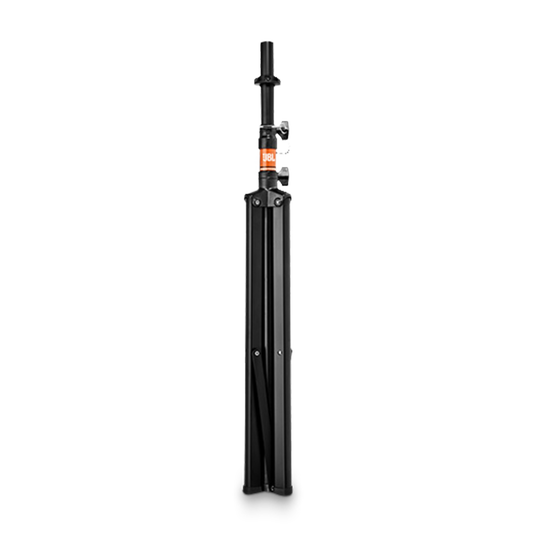 JBL Tripod Stand (Manual Assist) - Black - Aluminum Tripod Speaker Stand with Secure Locking Pin and 150 lbs Load Capacity - Detailshot 1 image number null