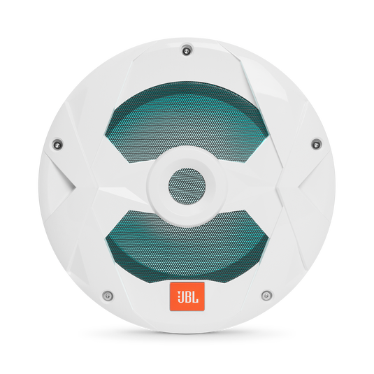 Club Marine MS10LW - White Gloss - 10" (250mm) marine audio subwoofer with RGB lighting – White - Detailshot 3 image number null