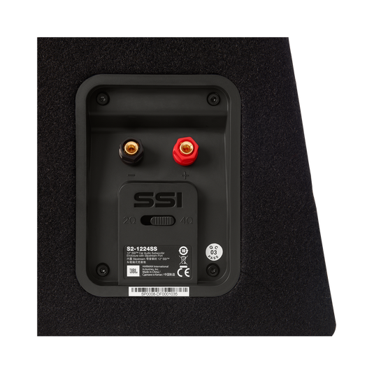 S2-1024SS - Black - 10" (250mm) Slipstream ported enclosure - Detailshot 6 image number null