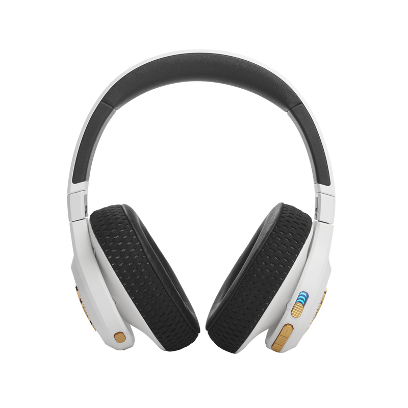 UA Project Rock Over-Ear Training Headphones - Engineered by JBL - White - Over-Ear ANC Sport Headphones - Back image number null