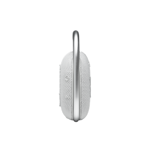 JBL Clip 4 - White - Ultra-portable Waterproof Speaker - Left image number null