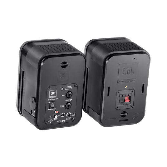 JBL Control 2P (Stereo Pair) - Black - Compact Powered Reference Monitor System - Back image number null