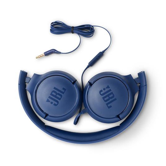 JBL Tune 500 - Blue - Wired on-ear headphones - Detailshot 1 image number null