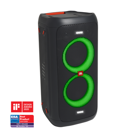 Nautisk afslappet rim JBL PartyBox 100 | Powerful portable Bluetooth party speaker with dynamic  light show