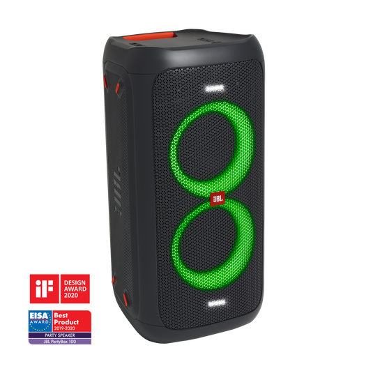 Nautisk afslappet rim JBL PartyBox 100 | Powerful portable Bluetooth party speaker with dynamic  light show