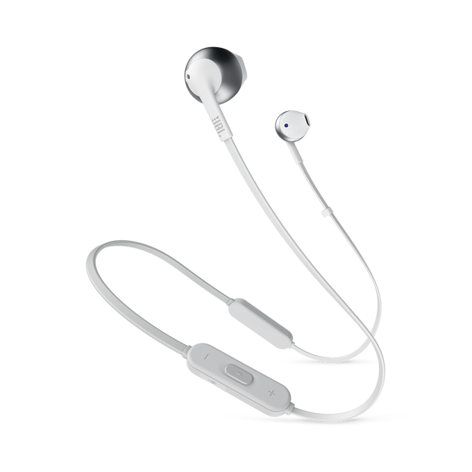 JBL Tune 205BT - Silver - Wireless Earbud headphones - Hero image number null