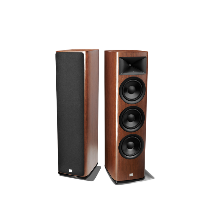 HDI-3800 - Walnut - 2 ½-way Triple 8-inch (200mm) Floorstanding Loudspeaker - Detailshot 1 image number null