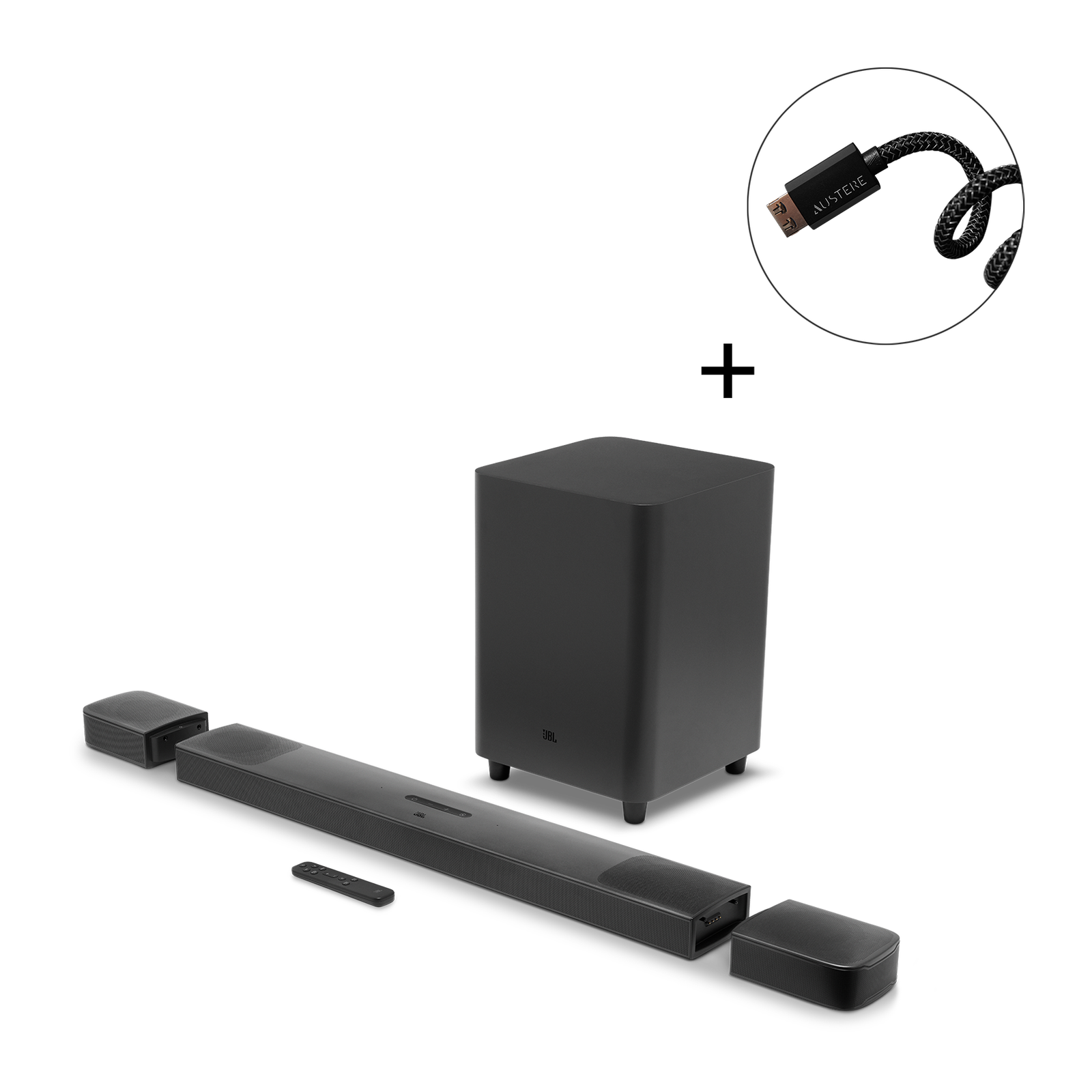 BAR 9.1 True Wireless Surround With Dolby Atmos® + 8K HDMI Cable Bundle