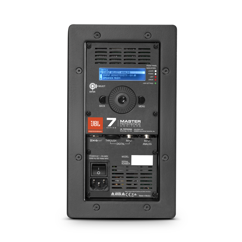 JBL 705P - Black - 5" Bi-Amplified Master Reference Monitor - Back image number null