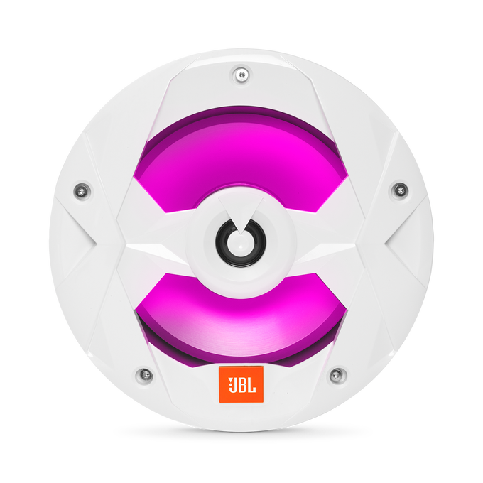Club Marine MS8LW - White Gloss - 8" (200mm) two-way marine audio speaker with RGB lighting – White - Detailshot 5 image number null