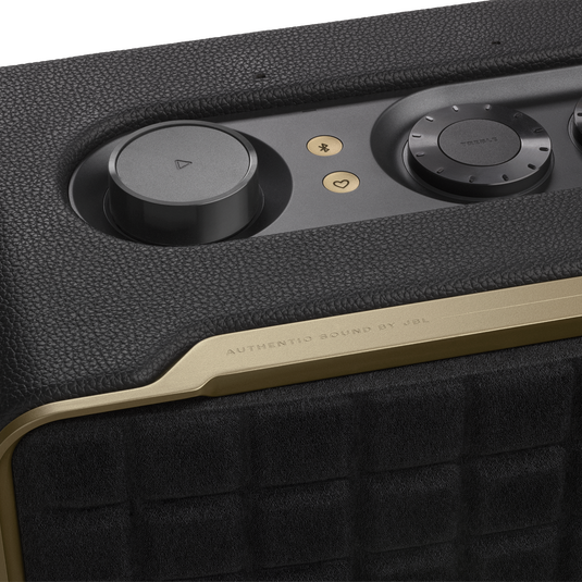 JBL Authentics 200 - Black - Smart home speaker with Wi-Fi, Bluetooth and Voice Assistants with retro design - Detailshot 7 image number null