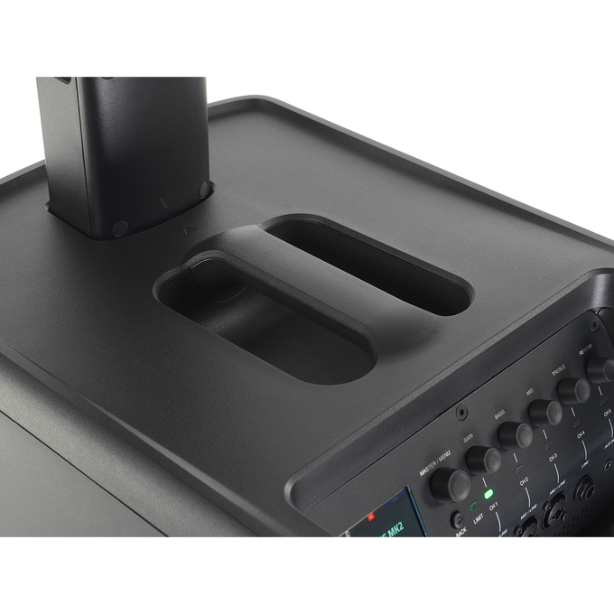 JBL EON ONE MK2 (B-Stock) - Black - All-In-One, Battery-Powered Column PA with Built-In Mixer and DSP - Detailshot 8 image number null
