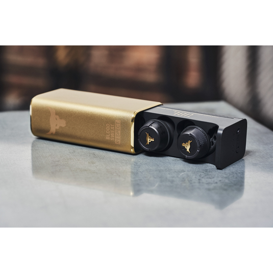 UA Project Rock True Wireless – Engineered by JBL - Black - True wireless sport headphones to maximize each and every workout, with JBL technology and sound - Detailshot 1 image number null