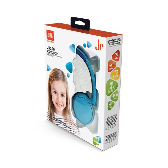 JBL JR300 Wired On-Ear Headphones For Children Kids - Spider Red / Blue