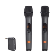 JBL Wireless Microphone Set - Black - Wireless two microphone system - Hero
