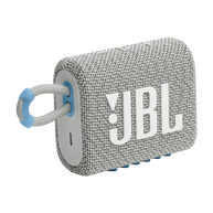 JBL Go 3 Eco - White - Ultra-portable Waterproof Speaker - Hero