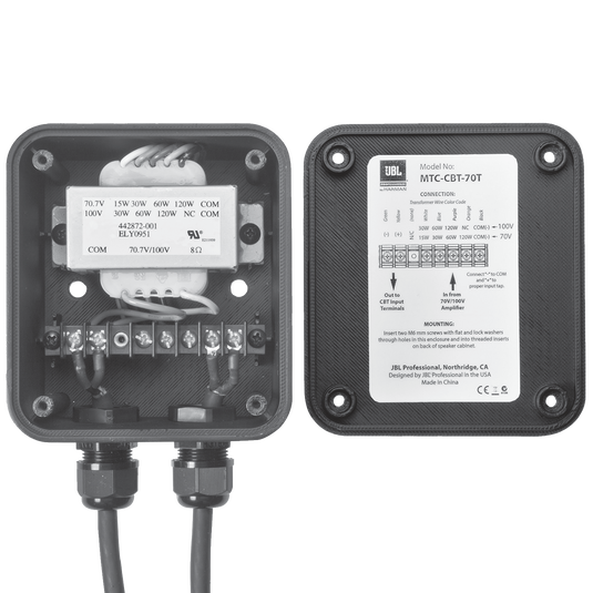 JBL MTC-CBT-70T - Black - Bolt-On Transformer Module for CBT 70 Models - Hero image number null